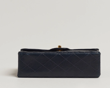 Pre-Owned Small Classic Flap Bag – Navy