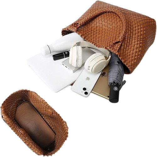 Genuine leather Woven Bag