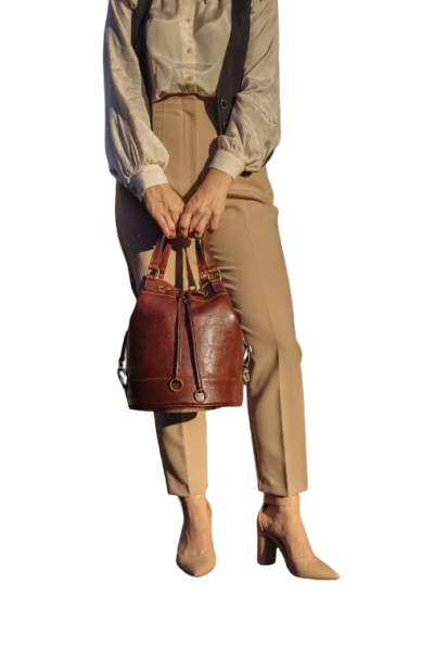 Luxury italian leather hand bag