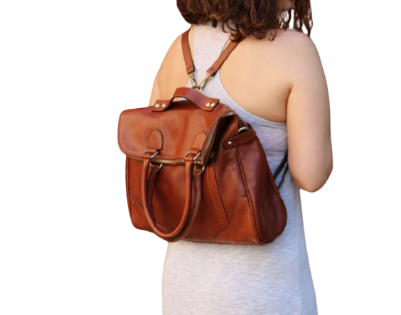 italian work tote ba and backpack