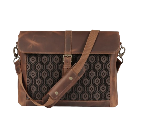 Real Leather Messenger Bag