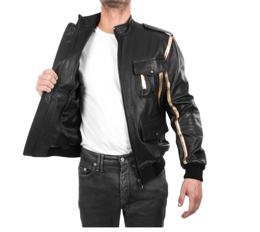 lambskin leather jacket for men