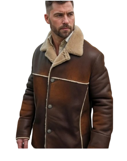 sheep skin leather jacket - men's sheepskin coats