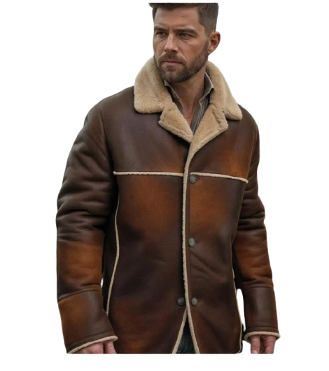 sheep skin leather jacket - men's sheepskin coats