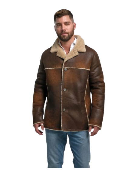 sheep skin leather jacket - men's sheepskin coats