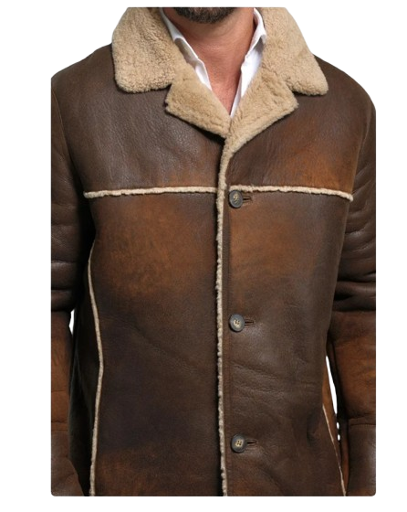 sheep skin leather jacket - men's sheepskin coats