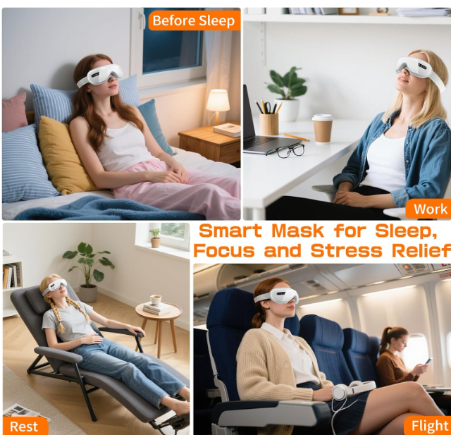 Rechargeable Steam Eye Massager – Moisturizing, Relaxing, and Portable Eye Care Device